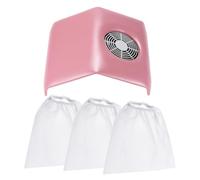 BESTYASH 10pcs White Non-woven Fabric Dust Suction Collector Bags for Nail Art Salon, Practical and Convenient Replacement Dust Collector Nail Bags