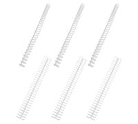 BESTYASH 10pcs White Plastic Loose Leaf Binder Rings for DIY Book Binding, Easy to Use and Firm, Suitable for Teachers and Students, for Organising A4 Documents and Notebooks