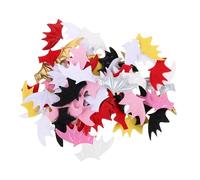 BESTYASH 120pcs Halloween Bat Wing Crafts Small Devil Ear Hairpins for DIY Vampire Hair Clips Costume Decorations Lightweight and Portable Accessories for Headbands Shoes Clothes Bags