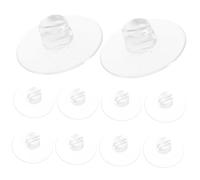 BESTYASH 12pcs Clear Silicone Suction Cup Cord Clips Multipurpose Cable Organizers with Flexible Groove Design Strong Hold Glass Tile Wall for String Lights and Wire Management