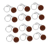 BESTYASH 12pcs Creative Basketball Keychain Orange Resin Souvenir Key for Bags Backpacks and Keys for Sports and Special Occasions