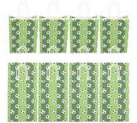 BESTYASH 12pcs Football Snack Bags Medium Paper Wrapping Bags for Presents Treats Party Favors Decorative Kraft Paper for Birthdays Holidays Events
