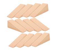 BESTYASH 12pcs Hardwood Door Wedges Non Slip Triangle Wooden Blocks for DIY Carpentry Projects Chair Caning Construction Home Office Use Heavy Duty Wood Stopper