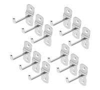 BESTYASH 12pcs Heavy Duty Metal Display Hooks for Pegboard Tool Organizer Compatibility with Standard Pegboards Sleek Functional Wall Hooks for Garage Retail Shop and Home Storage