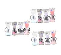 BESTYASH 12pcs Keychains Ring Attachment Creative Key Rings for Backpack Handbag Bag Wallet Keyring Ornaments Keyring Holder Fashion Hourglass Pendant Random Color