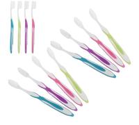 BESTYASH 12pcs Nano Soft Bristle Toothbrush Set for Adults, Extra Soft Large Head Manual Toothbrushes with Sensitive Gum Care, Portable Multi-Color Oral Hygiene for Home, Travel, Dormitory