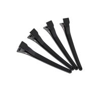 BESTYASH 12pcs Plastic Dull Polished Duckbill Hairdressing Clips for Small Hair Black Tight Clips for Makeup Hold