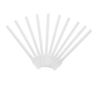 BESTYASH 15pcs Plastic Mini Spatula for Cosmetics Small Applicator Paddle Long Handle Spatula White Plastic Craft Sticks for Precise Mixing and Spreading in DIY Projects