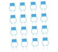 BESTYASH 16pcs Nose Nasal Stopper Clips Blue Portable Nose Bleed Stopper for Lung Breathing Training and Swimming Use