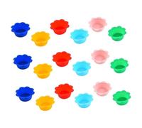 BESTYASH 18pcs Silicone Muffin Liners Flower Shaped Baking Cups Reusable Non Stick Cupcake Containers for Cake Shops Bakeries Cafeterias and Celebrations