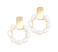BESTYASH 1pair Elegant Dangle Hoop Earrings for Women Lightweight Comfortable for Parties Birthdays Everyday Wear Unique Design Ear Jewelry