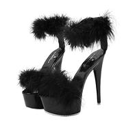 BESTYASH 1Pair High Heeled Sandals for Women Stylish and Durable Summer Shoes with Moisture Wicking Comfort for Work and Shopping for Her