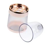 BESTYASH 1pc Round Cosmetic Brush Storage Box Dustproof Makeup Brush Holder Stylish Makeup Organizer for Vanity Lightweight and Compact Design for Home Decor and Storage