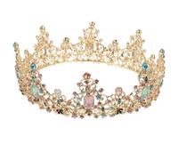 BESTYASH 1pc Style Rhinestone for Women Vintage Decorative Headpiece for Weddings Bridal Hair Accessories Elegant Round Bride for Parties and Celebrations