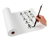 BESTYASH 1roll Thickened Chinese Calligraphy Paper Traditional Xuan Art Paper for Brush Ink Writing Chinese Painting Watercolor Practice and Elastic