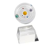 BESTYASH 1Set Crystal Ball Solar System Model Decor Premium Planetary Home Ornament Transparent Display for Living Room Office Bedroom Car Sturdy Touch Excellent Workmanship
