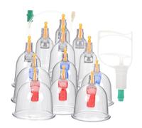 BESTYASH 1Set Cupping Therapy Set Vacuum Cupping Cups for Home Use Lightweight and Durable Design for Body Care Easy Operation for All Ages Economic Self Massage
