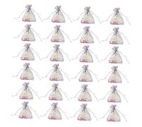 BESTYASH 1set Organza Drawstring Present Bags Premium Party Favor Bags for Weddings Birthdays Christmas Showers Reusable Design 100pcs