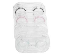 BESTYASH 1set Portable Contacts Lens Case Durable Eye Lens Holder Compact Storage Box for Travel for Home The Go Use 4pcs
