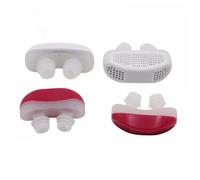 BESTYASH 1set Snoring Nose Clips Breathing Apparatus for Improved Sleep Ventilation Nose Purifier Portable Case Snore Reduction White 2pcs