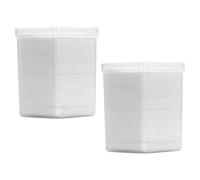 BESTYASH 2 Boxes Eyelash Glue Cleansing Cotton Pads 400Pcs Nail Polish Remover Sheets for Salon Nail Art and Lash Extension Glue Removal