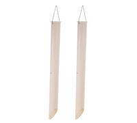 BESTYASH 2 Pack Pvc Beach Rod Holder, 22 Inch Sand Spikes for Surf , Universal Pole Holders with Beveled Tip, Saltwater Resistant Bank Fishing Rod Stand for Shore And Sea Angling (white)