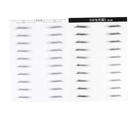 BESTYASH 2 Pairs Artificial Eyebrow Stickers Long Lasting Hair Like Simulation Eyebrow Makeup Tools for Men Effortlessly