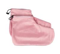 BESTYASH 2 Pairs Paraffin Therapy Wax Bath Gloves and Foot Covers Set Soft Fabric Pink Kit for Moisturizing Hand and Foot Treatment for Home and Spa Use