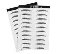 BESTYASH 2 Pairs Simulation Eyebrow Stickers of Hair Like Eyebrows for Women Easy to Apply for Shaped Brows