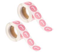 BESTYASH 2 Roll Round Premium Size Stickers for Clothing Labels Paper Material Size Stickers to Clearly Display on Sweaters and Hats Beautiful Design