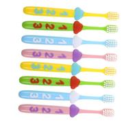 BESTYASH 2 Sets Toothbrush Soft Bristles with Numeric Handle for Boys Ages Manual Tooth Brush Gentle Oral Care and Healthy Teeth Development