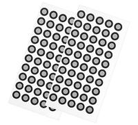 BESTYASH 2 Sheets Black Pet Reflective Film Marking Stickers 100pcs Reference Points for 3d Scanner Positioning Suitable for Metrology and Reverse Engineering