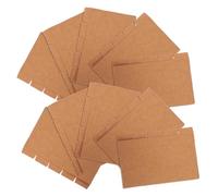 BESTYASH 20 Sets Portable Paper Binder Tabs Oxford Index Cards Kraft Paper Dividers Per Multi-Color Subject Divider for Office School Presentation Organization