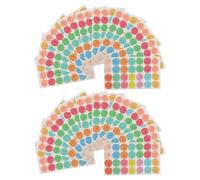 BESTYASH 20 Sheets Hole Reinforcement Stickers Decorative Adhesive Sticker Keep Paper on The Book Sturdy Binder Ring for Binders and Recipe Books