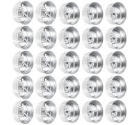 BESTYASH 200 Sets Candle DIY Mold Candle Molds Silver Aluminum Round Compact Design Not Easy to Deform for Making Wonderful Crafts and Gift for Your Friends