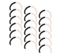 BESTYASH 200Pcs Eyelash Curler Replacement Pads Set with Black Rubber and Pink Silicone, Eyelash Pad Refills for DIY Lash Curling and Home Beauty Accessories, Suitable for Salon and