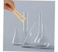BESTYASH 20pcs Bamboo Test Tube Clamps with Handle Heat Resistant Wooden Laboratory Equipment Experimental Apparatus for Chemical Testing