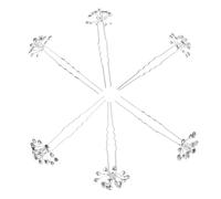 BESTYASH 20pcs Bridal Hair Pins U Shaped Breath Pearl Rhinestone Wedding Hair for Women Brides Lightweight Comfortable Stable Hold Accessories