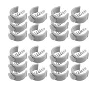 BESTYASH 20Pcs C-Shape Clamp Buckle Clips for 25/28Mm Walker Tubes, Walking Stick and Crutch Hardware Accessories with 28Mm Pin Length, Mobility Aid Parts for Elderly and Disabled Use