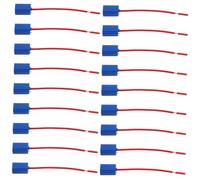 BESTYASH 20pcs Ceramic Headlight Socket Pigtail Harness Plug Female Connector Car Lamp Holder Heat Resistant Retrofit for Fog Light and Bulb Replacement