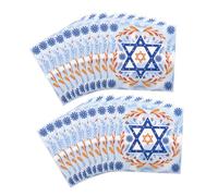 BESTYASH 20pcs Festive Hanukkah Napkins with Star of Disposable Paper Napkins for Holiday Parties Family Dinners and Celebrations Stylish Tableware for Hanukkah Events