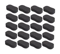 BESTYASH 20pcs Hairdressing Sponge Brush Set Black Salon Neckline Duster Pad Hair Removal Cleaning Sponges for Professional Barber and Haircut Use