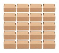 BESTYASH 20pcs Kraft Paper Soap Packaging Boxes DIY Foldable Candy Containers Kraft Paperboard for Handmade Soaps Small Item Moving and Packing