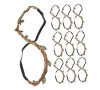 BESTYASH 20pcs Leaf Woven Headband Realistic Hair Headpiece for DIY Crafting Twisted Rope Design for Parties and Special Occasions Create Unique Flower Crowns