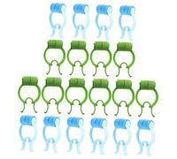 BESTYASH 20Pcs Nose Bleed Stoppers Clips Convenient Nose Plug for Breathing Exercise Ergonomic Design Portable Nose Clip for Nosebleeds and Lung Training Blue Green