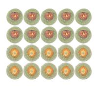BESTYASH 20pcs Rabbit Chew Natural Grass Cakes Chewable Green for Small Pets and Hamsters, Small Bunny Treats to Digestion