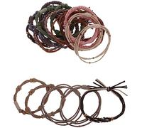 BESTYASH 20pcs Retro Bohemia Hair Ties Bracelets for Ponytail Holder Boho Style Accessories for Girls Cute Ponytail Holders