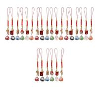 BESTYASH 24pcs Pendants Japanese Wealth Cat Hanging Decor Unique Phone Charm Key Chain for Friends Personal Use