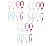 BESTYASH 24pcs Phone Case Hanging Chain Pearl Chains Strong Lanyard Wrist Straps for Keychain DIY Craft Accessory Random Color