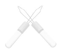 BESTYASH 2Pcs Acrylic Zipper Pull Tool Attachment for Seniors Disabled Convenient Dressing Aid for Clothes Coats Dresses and Sweaters